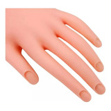 Mão Treino Silicone Flexível Manicure Unha