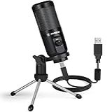 MAONO Microfone USB Para Jogos Microfone Condensador Para Computador PC Com Ganho Para Gravação Podcasting Streaming YouTube Twitch Skype Compatível Com PS5 PS4 Mac Laptop Desktop PM461TR