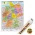 Mapa Alemanha Turístico Decorativo Poster Banner Moldura Geo