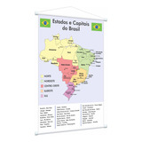 Mapa Banner Pedagógico Estados E Capitais Do Brasil Sil401