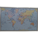 Mapa Braille Mundi Bilíngue Tátil Auto Relevo Em Ps No Quadr