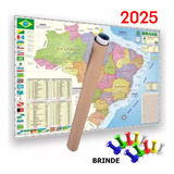 Mapa Brasil 120x90 Cm