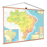 Mapa Brasil Espaço Urbano Escolar Poster