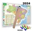 Mapa Brasil Politico  120 X 90   Enrolado Atual + Alfinetes