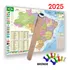 Mapa Brasil Politico Enrolado Atual 120 X 90 + Alfinetes 