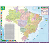 Mapa Brasil Político Estatístico Rodoviário Atualizado Multimapas Normal