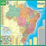 Mapa Brasil Politico Rodoviário 120 X 90 Cm