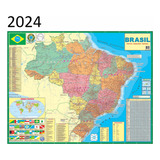 Mapa Brasil Politico Rodoviário 120 X