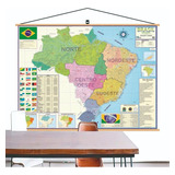 Mapa Brasil Regioes Moldura