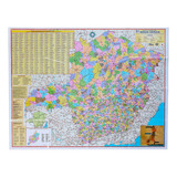Mapa De Minas Gerais: Não Aplica, De Equipe Editorial. Não Aplica, Vol. Não Aplica. Editorial Multimapas, Tapa Mole, Edición 1 En Português, 2020