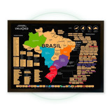 Mapa Do Brasil De Raspar Unlocked Com Moldura