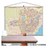 Mapa Estado Minas Gerais Banner Moldura Laminado 120x90cm