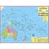 Mapa Geo Político Do Continente Oceania 120 X 90cm Gigante