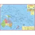 Mapa Geo Político Do Continente Oceania 120 X Gigante 90cm