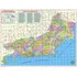 Mapa Geográfico Político E Rodoviário Gigante Do Estado Do Rio De Janeiro No Sudeste Do Brasil - Interior Litoral E Região Serrana - Dobrado Medindo 120x90 Cm - Turismo E Entregas - Equipe Multivendas