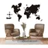 Mapa Mundi 65x120cm Madeira Mdf Parede