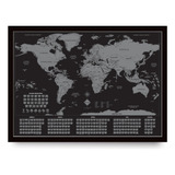 Mapa Mundi Raspadinha Mapa Raspar Original C Moldura 60x42