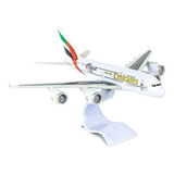 Maquete Airbus A380 Emirates England Bianch