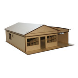 Maquete Casa Térrea 1 25 Mdf 3mm Kit Para Montar