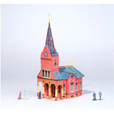 Maquete De Papel 3d Igreja Alemã Antiga Imprimir E Montar