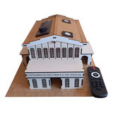 Maquete Igreja Ccb Caixinha C Entrada Usb E Bluetooth