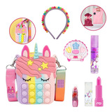 Maquiagem Infantil Com Bolsa Pop It Ganha Embalagem Presente