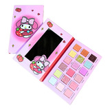 Maquiagem Infantil Paleta Sombra Hello Kitty Menina 18 Cores