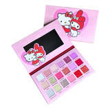 Maquiagem Infantil Paleta Sombra Hello Kitty Menina 18 Cores