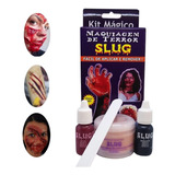 Maquiagem Slug Kit Terror Halloween Fantasia