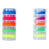 Maquiagem Tinta Cremosa Facial Glitter 10 Potes Carnaval