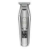 Máquina Acabamento Cabelo Barba Sem Fio Kemei 5027 Cor Prata Voltagem 110v 220v bivolt