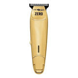 Maquina Acabamento corte Zero Gold Dourada S Fio Mega Barber Cor Dourado Bivolt Automático