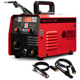 Maquina Aparelho Inversor De Solda 130a Mig Max Sinergico Tig Eletrodo 220v Rede Soldas