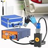 Máquina Aquecedor Por Indução Ferramenta Reparo Amassados Sem Pintura Tela Digital Com Luvas Maleta Transporte Para Reparar Carros E Caminhões Material Chapa Metálica