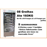 Maquina Assar Frangos E Carnes Rf160k 08 Grelhas Inox