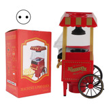 Máquina Automática Doméstica De Pipoca Modelo Retrô Vermelho