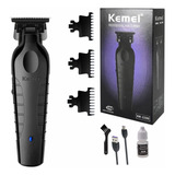 Máquina Cabelo Corte Acabamento Kemei Km 2299