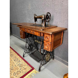 Máquina Costura Antiga Singer Impecável Peça De Colecionador