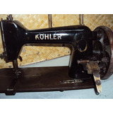 Máquina Costura Kohler Alemã Manivela Funcionando raridad