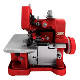 Máquina Costura Overloque Semi Industrial Portátil Vermelha