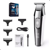Máquina De Acabamento Cortar Cabelo Kemei Km 5027 Lcd