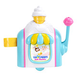 Máquina De Bolhas De Sorvete De Brinquedos De Banho E Cortad