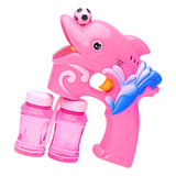 Máquina De Bolhas Infantil Golfinho Com Led E Música