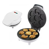Máquina De Bolinho Cake Mini Waffle Bichinhos Elétrica Cor Branco 220v
