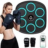 Máquina De Boxe Musical Almofada De Perfuração De Boxe Com Ajuste De Velocidade De 9 Níveis Máquina De Perfuração Bluetooth LED Para Treinamento De Pais E Filhos