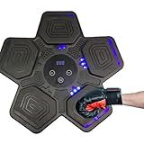 Maquina De Boxe Saco Pancada Soco Interativo Bluetooth 5 Modos Inteligente Som Bater Anti Estresse Parede Treinamento Muscular Agilidade Wall Target