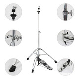Máquina De Chimbal Estante P Bateria Voik Sc 500 Cromada
