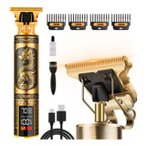Maquina De Corta Cabelo Barbear Profissional Com Visor