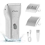 Máquina De Cortar Cabelo Aparador De Barba à Prova D Água Com Lâmina De Cerâmica Kit De Corte De Cabelo Recarregável Para Adultos E Crianças Branco 
