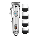 Maquina De Cortar Cabelo Barba Acabamento Profissional Inova Cor Prata 110v 220v